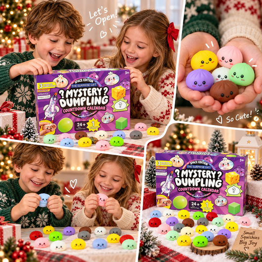 Årets lille Squishy Dumpling-kalender – 24 dage med mini-dumplings 🎄