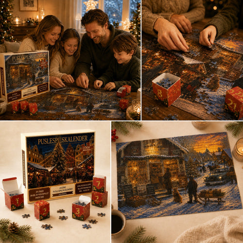Julens puslespilskalender – 24 dage med julehygge