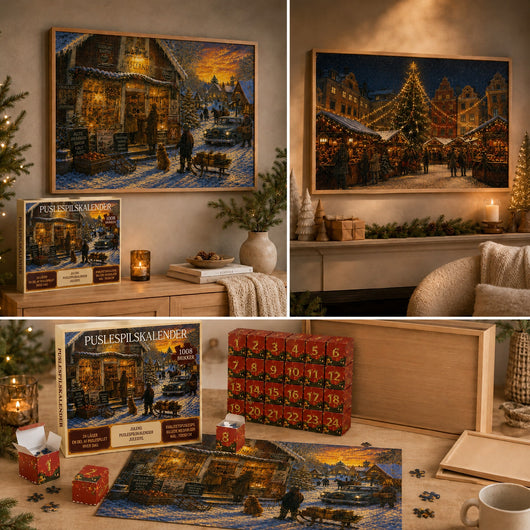 Julens puslespilskalender – 24 dage med julehygge