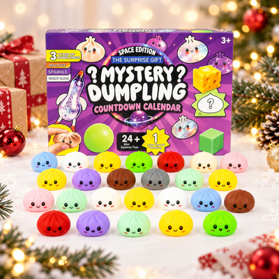 Årets lille Squishy Dumpling-kalender – 24 dage med mini-dumplings 🎄